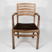 Heals Limed Oak Tilden Dining Table with Eight Matching Chairs & Matching Mirror - Thumbnail 15