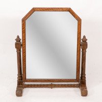 A. W. N. Pugin. Important Dressing Table Mirror with Carved Spiral Stretcher - Thumbnail 2