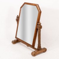 A. W. N. Pugin. Important Dressing Table Mirror with Carved Spiral Stretcher - Thumbnail 3