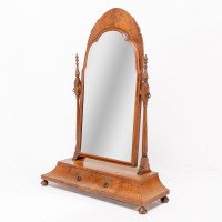 Well-Crafted Walnut Dressing Table Mirror In the style of Sir Robert Lorimer - Thumbnail 3