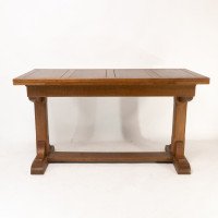 Heal's & Son. Arts & Crafts Narrow Oak Extending Dining Table - Thumbnail 2