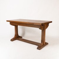 Heal's & Son. Arts & Crafts Narrow Oak Extending Dining Table - Thumbnail 3