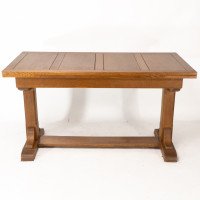 Heal's & Son. Arts & Crafts Narrow Oak Extending Dining Table - Thumbnail 5