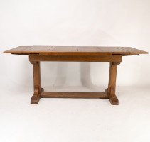 Heal's & Son. Arts & Crafts Narrow Oak Extending Dining Table - Thumbnail 6