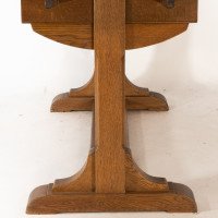 Heal's & Son. Arts & Crafts Narrow Oak Extending Dining Table - Thumbnail 11