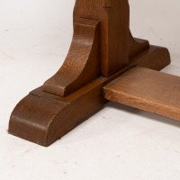Heal's & Son. Arts & Crafts Narrow Oak Extending Dining Table - Thumbnail 12