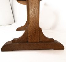 Heal's & Son. Arts & Crafts Narrow Oak Extending Dining Table - Thumbnail 14