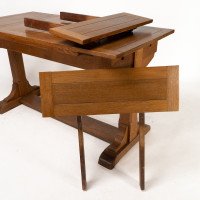 Heal's & Son. Arts & Crafts Narrow Oak Extending Dining Table - Thumbnail 15