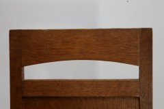 M. H. Baillie Scott Attributed, an Arts & Crafts Oak Chair with Stylized Floral Cut-outs - Thumbnail 6