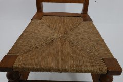 M. H. Baillie Scott Attributed, Arts & Crafts Oak Chair with Stylised Floral Cut-outs - Thumbnail 9