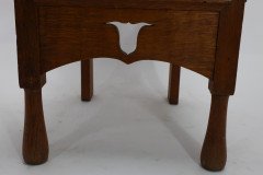 M. H. Baillie Scott Attributed, Arts & Crafts Oak Chair with Stylised Floral Cut-outs - Thumbnail 12