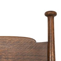 William Birch. Arts & Crafts Oak Rush Seat Armchair Professionally Re-rushed - Thumbnail 7