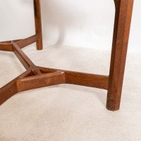 Gordon Russell, Arts & Crafts Cotswold School Oak Hayrake Stretcher Dining Table - Thumbnail 12