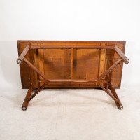 Gordon Russell, Arts & Crafts Cotswold School Oak Hayrake Stretcher Dining Table - Thumbnail 13