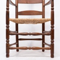 Ernest Gimson. A Pair of Yew Wood Ladder Back & Bobbin Turned Armchairs - Thumbnail 15