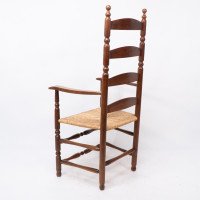 Ernest Gimson. A Pair of Yew Wood Ladder Back & Bobbin Turned Armchairs - Thumbnail 18