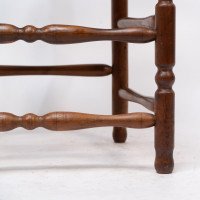 Ernest Gimson. A Pair of Yew Wood Ladder Back & Bobbin Turned Armchairs - Thumbnail 17