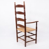 Ernest Gimson. A Pair of Yew Wood Ladder Back & Bobbin Turned Armchairs - Thumbnail 20