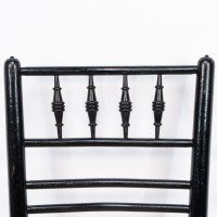 Philip Webb Attributed, Morris & Co., Aesthetic Movement Pair Rush Seat Sussex Chairs - Thumbnail 7