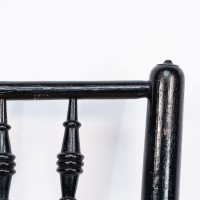 Philip Webb Attributed, Morris & Co., Aesthetic Movement Pair Rush Seat Sussex Chairs - Thumbnail 10