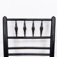 Philip Webb Attributed, Morris & Co., Aesthetic Movement Pair Rush Seat Sussex Chairs - Thumbnail 17