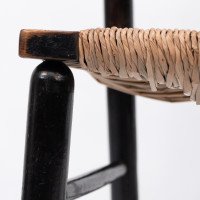 Philip Webb Attributed, Morris & Co., Aesthetic Movement Newly Rush Seat Sussex Chair - Thumbnail 14
