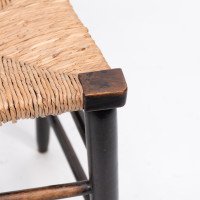 Philip Webb, attributed. Morris & Co., Aesthetic Movement Newly Rush Seat Sussex Chair - Thumbnail 15