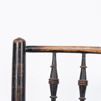 Philip Webb, attributed. Morris & Co., Aesthetic Movement Original Rush Seat Sussex Chair - Thumbnail 8