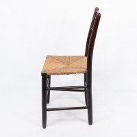 Ford Maddox Brown Morris Co Aesthetic Movement original rush seat Sussex chair 2 - Thumbnail 4