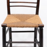 Ford Maddox Brown Morris Co Aesthetic Movement original rush seat Sussex chair 2 - Thumbnail 8