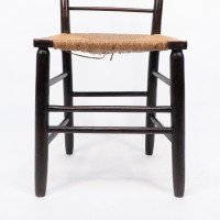 Ford Maddox Brown Morris Co Aesthetic Movement original rush seat Sussex chair 2 - Thumbnail 11