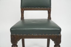 Charles Bevan for Marsh & Jones. Gothic Revival Side Chair with Chamfered Edges - Thumbnail 7
