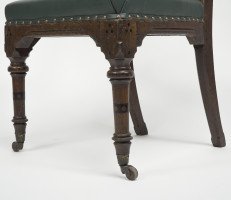 Charles Bevan for Marsh & Jones. Gothic Revival Side Chair with Chamfered Edges - Thumbnail 16