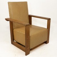 Gordon Russell, W. H. Russell. A Pair of Arts & Crafts Oak Reclining Armchairs - Thumbnail 4