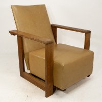 Gordon Russell, W. H. Russell. A Pair of Arts & Crafts Oak Reclining Armchairs - Thumbnail 3