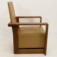 Gordon Russell, W. H. Russell. A Pair of Arts & Crafts Oak Reclining Armchairs - Thumbnail 8
