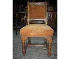 J. P. Seddon, Exhib. Crystal Palace 1851. Six Gothic Revival Oak Dining Chairs - Thumbnail 4