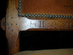 J. P. Seddon, Exhib. Crystal Palace 1851. Six Gothic Revival Oak Dining Chairs - Thumbnail 10