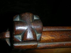 J. P. Seddon, Exhib. Crystal Palace 1851. Six Gothic Revival Oak Dining Chairs - Thumbnail 12