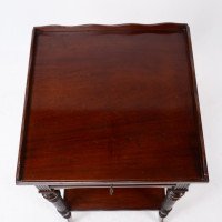 E. W. Godwin Attributed, for Collinson & Lock. Aesthetic Movement Mahogany Side Table - Thumbnail 6