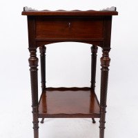 E. W. Godwin Attributed, for Collinson & Lock. Aesthetic Movement Mahogany Side Table - Thumbnail 8