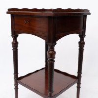 E. W. Godwin Attributed, for Collinson & Lock. Aesthetic Movement Mahogany Side Table - Thumbnail 9