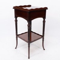 E. W. Godwin Attributed, for Collinson & Lock. Aesthetic Movement Mahogany Side Table - Thumbnail 18
