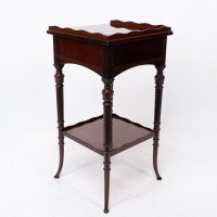 E. W. Godwin Attributed, for Collinson & Lock. Aesthetic Movement Mahogany Side Table - Thumbnail 19
