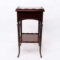 E. W. Godwin Attributed, for Collinson & Lock. Aesthetic Movement Mahogany Side Table - Thumbnail 20