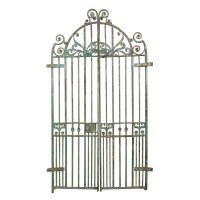 An Exceptional Period Pair of Arts & Crafts Hand-hammered & Wrought Iron Gates