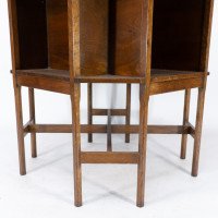Ambrose Heal's attri. An Arts & Crafts Oak octagonal book table with eight legs - Thumbnail 14