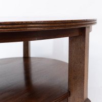 Gordon Russell. A gunstock figured walnut coffee table on gunstock shaped legs - Thumbnail 12