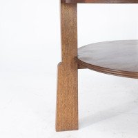 Gordon Russell. A gunstock figured walnut coffee table on gunstock shaped legs - Thumbnail 13