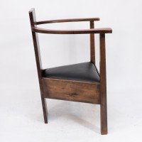 M. H. Baillie Scott a Pair of Arts & Crafts Armchairs With Foliate & Ribbon Inlays - Thumbnail 6